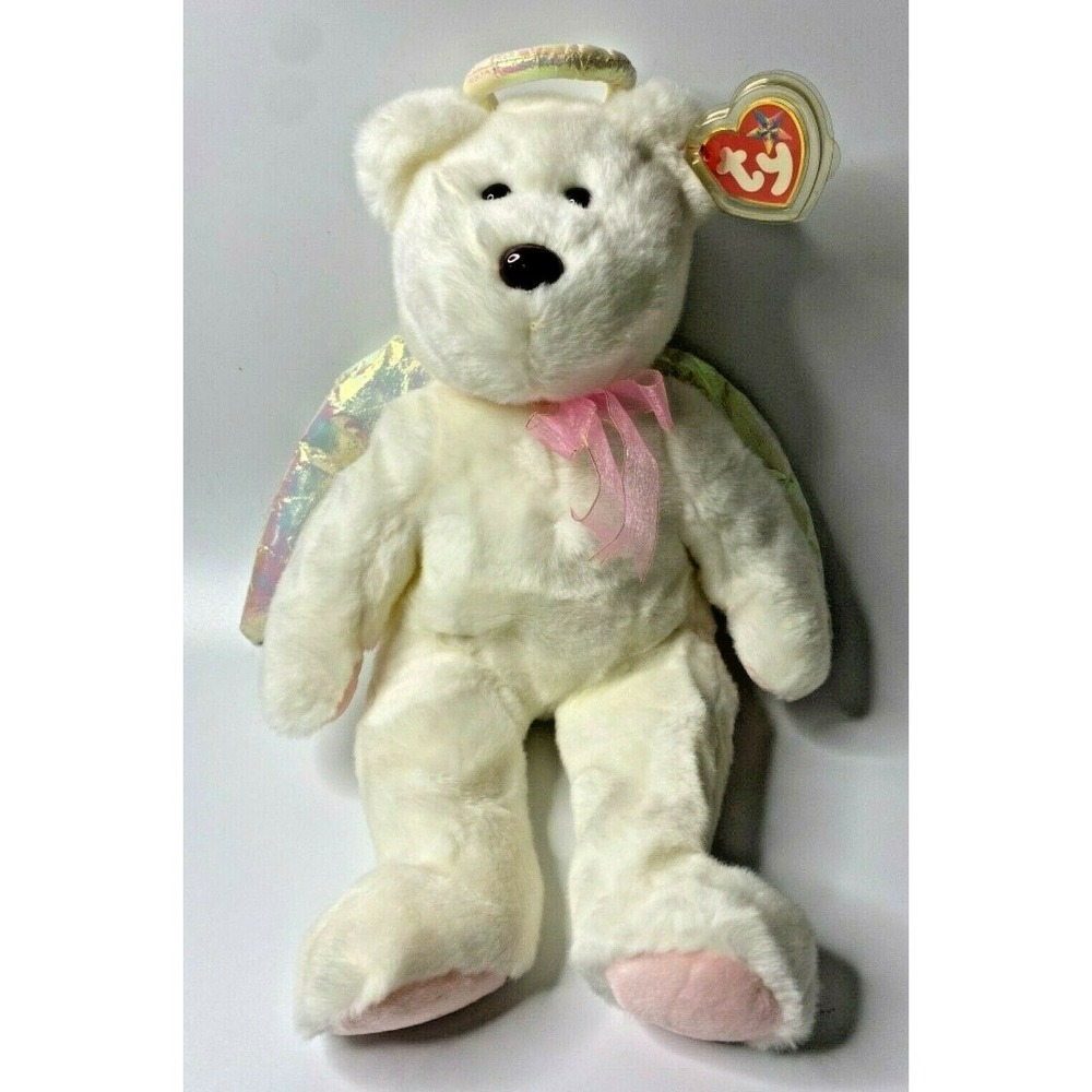 1998 Ty Beanie Buddy "Halo" Retired Angel Bear BB2